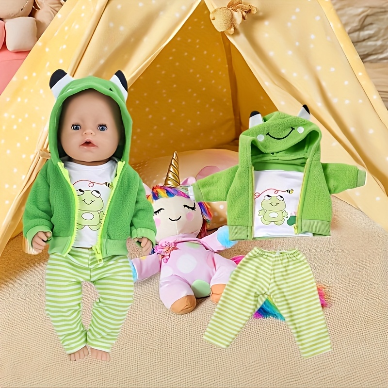 Image of New Cute Pattern Outfit, Suitable For 36/45cm Dolls, 14-18 Inch Doll Clothes Holiday Gift (doll Not Included)
