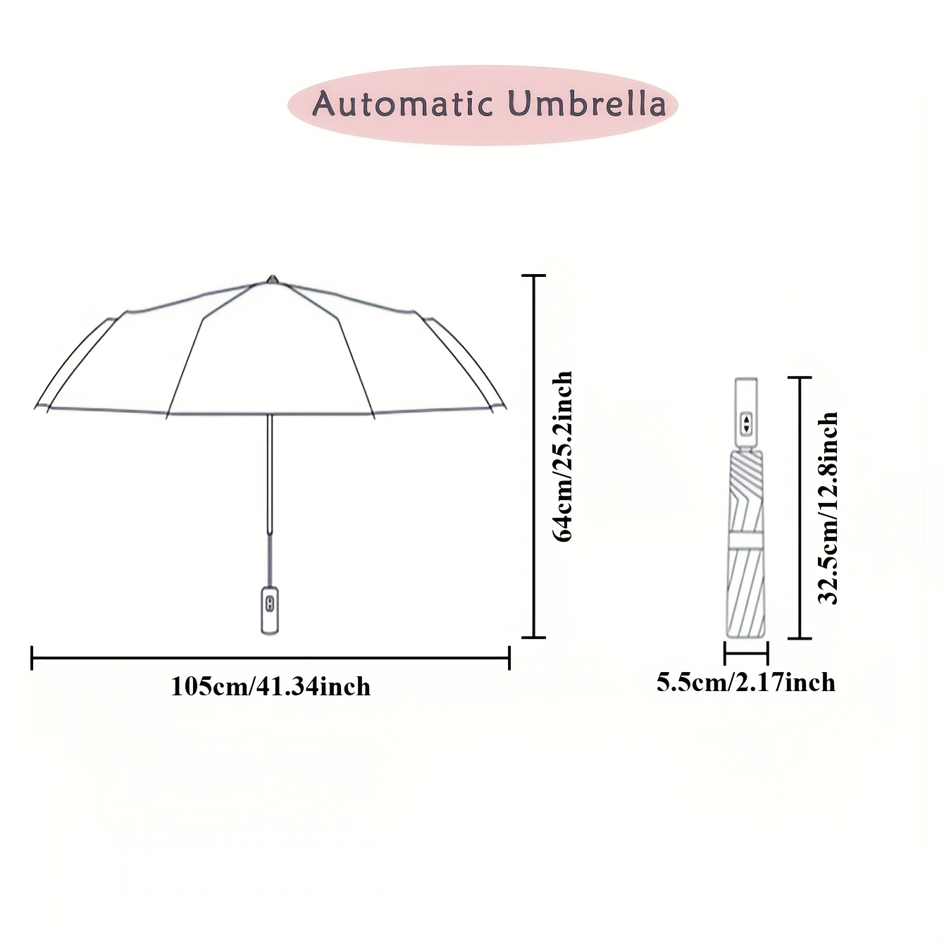 Large Automatic Folding Umbrella