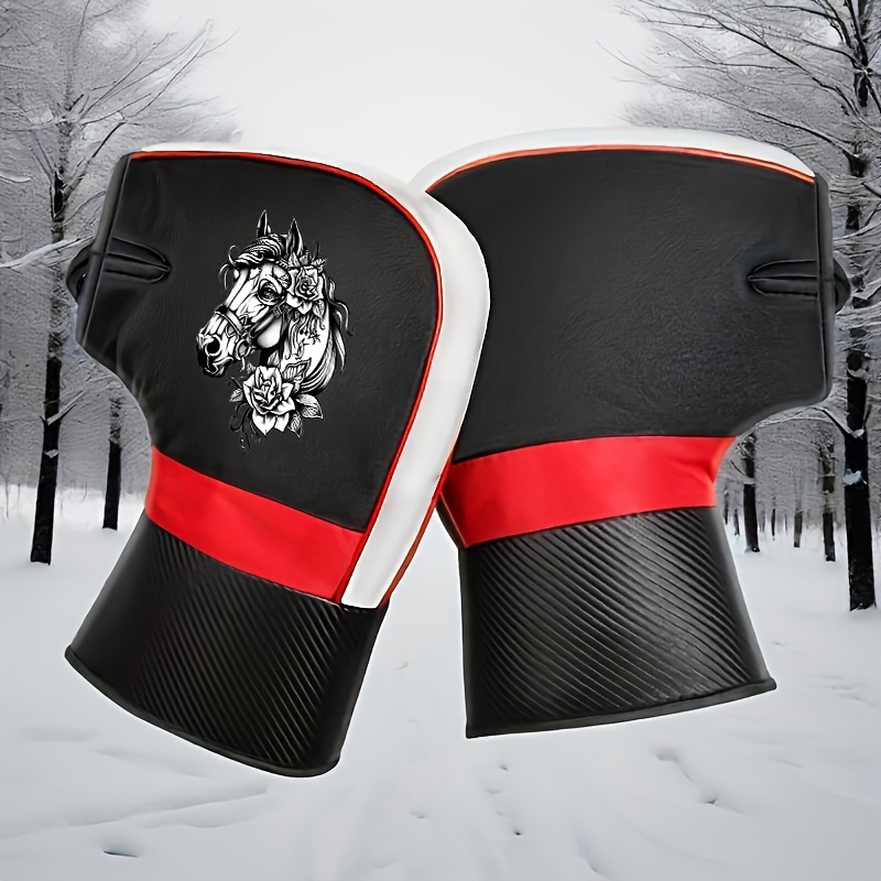 TEMU 1 Pair Cycling Gloves, Motorcycle Gloves, Outdoor Riding Gloves And Flower Pattern, Windproof Comfortable Hand Gloves Suitable For Daily Cycling