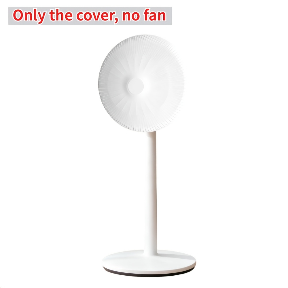 TEMU 1 Housse de ventilateur ronde universelle, protection anti-poussière extensible pour ventilateurs sur pied/table/mur, ventilateur de rangement