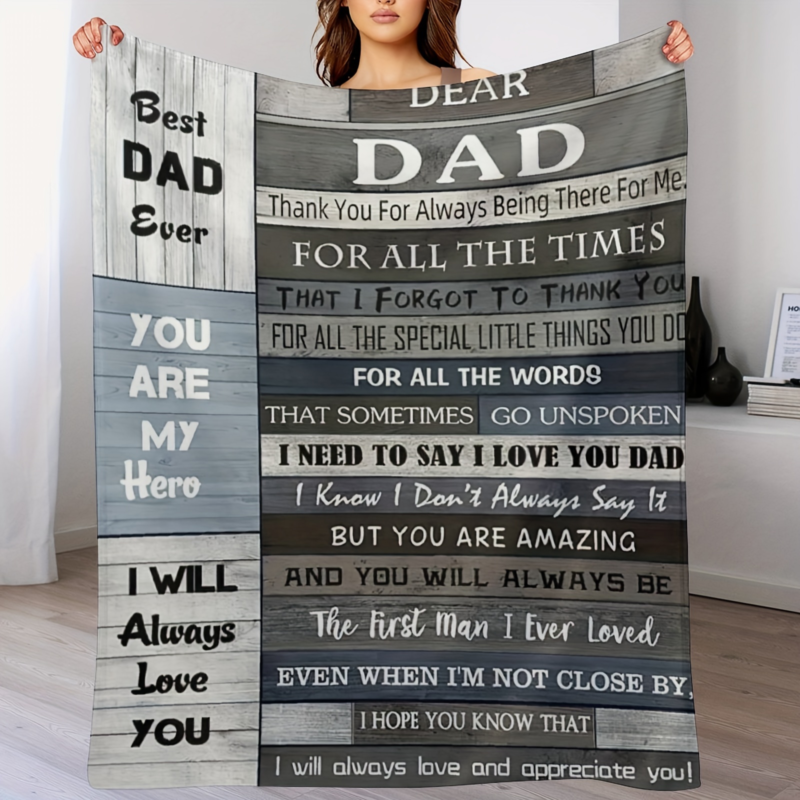 

Gifts Of Blanket For Dad, Birthday Gift, Gifts From Daughter Or Son To Dad, Birthday Gifts For Dad, Best Ever Gifts, Gifts For Dad Who Wants Nothing Else, Throw Blanket