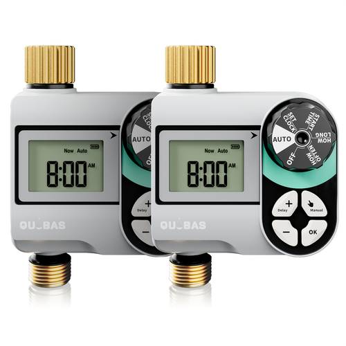 sprinkler timer weekly scheduled waterer timer programmable hose timer with brass inlet and outlet garden hose water timer with rain delay automatic manual watering system digital drip irrigation timer for yards and lawns