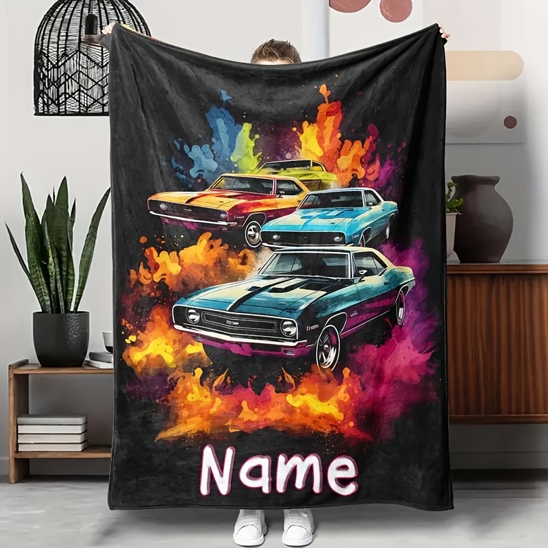 

Blanket - Personalized Car , For , , Camping, Sofa, Pet & Use - ,