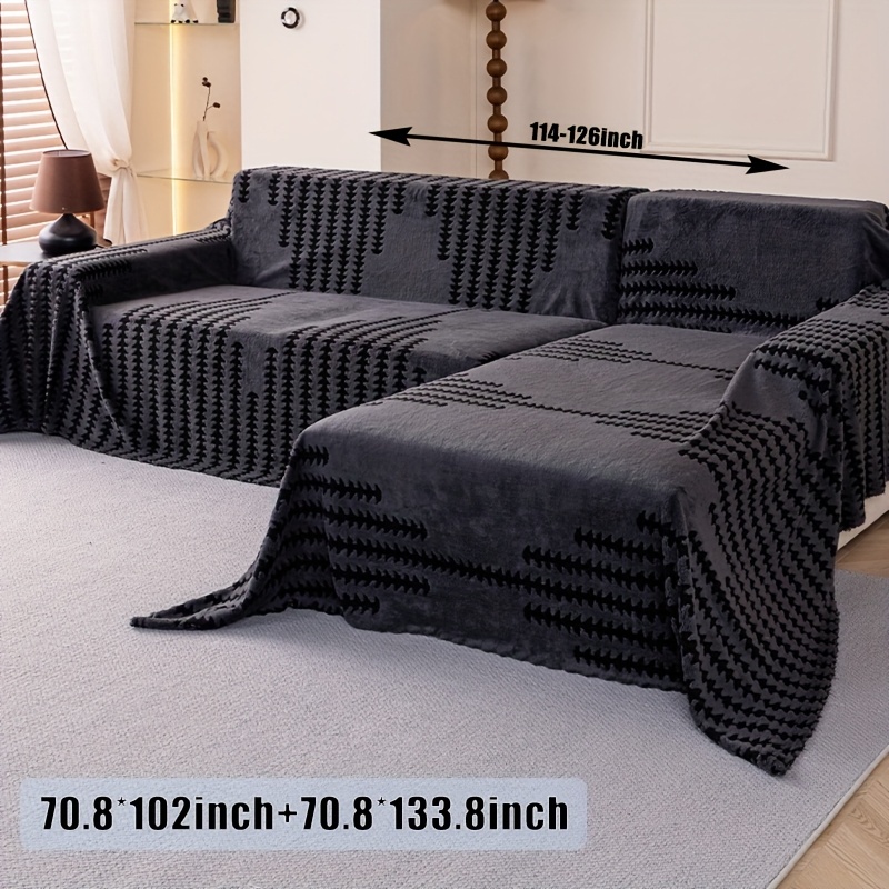 TEMU Set Of 2 Stylish Sofa Covers With A Seagrass Texture, Perfect For A New Year Gift. Cushions Are Designed For A Easy Yet Fashionable Look, Ideal