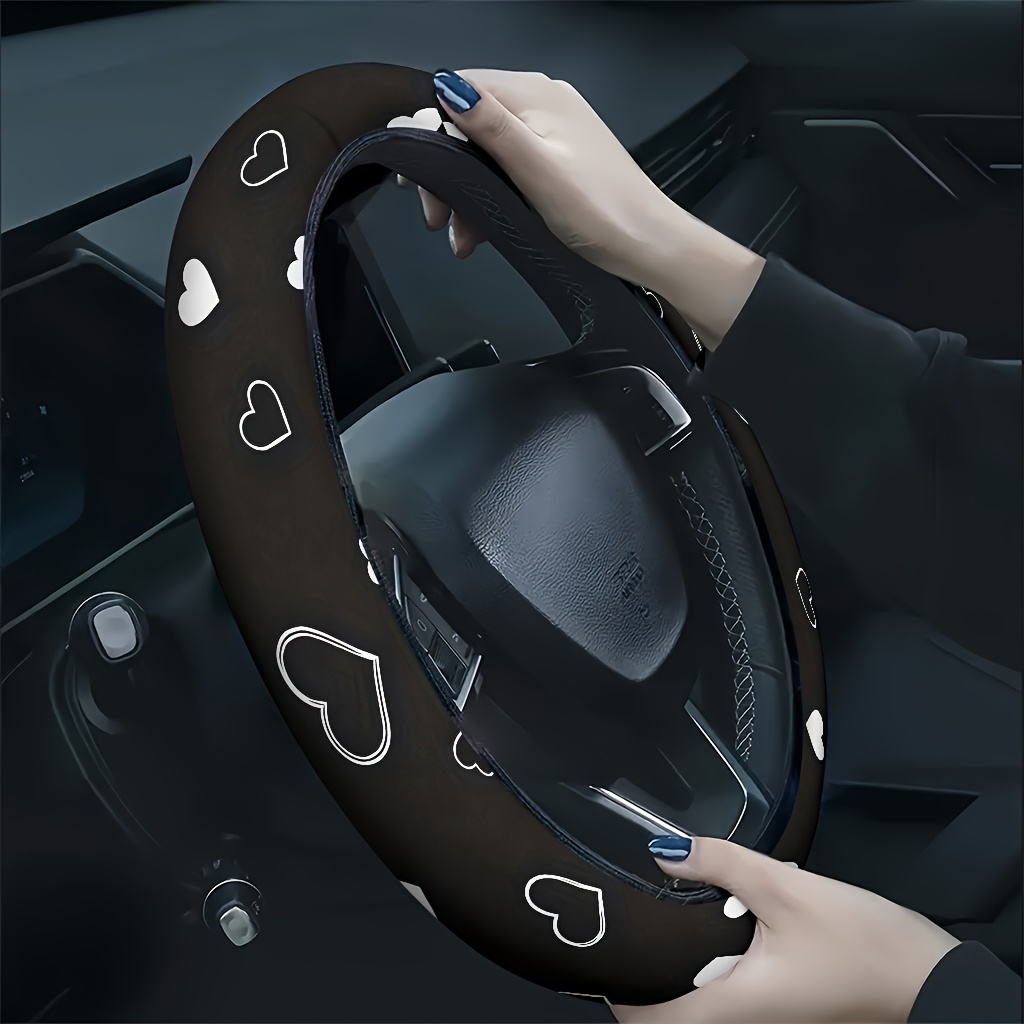 TEMU Coprivolante per auto 1 pz con motivo a su sfondo per un' , e traspirante al tatto, riduce l'affaticamento delle , a , un accessorio auto