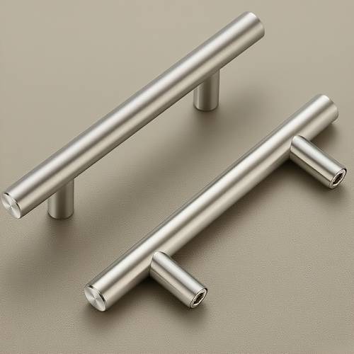 2pcs 4pcs brushed nickel cabinet pulls 15cm hole center modern handles for kitchen drawers cabinets stainless steel with soft close hardware minimalist pull handles set