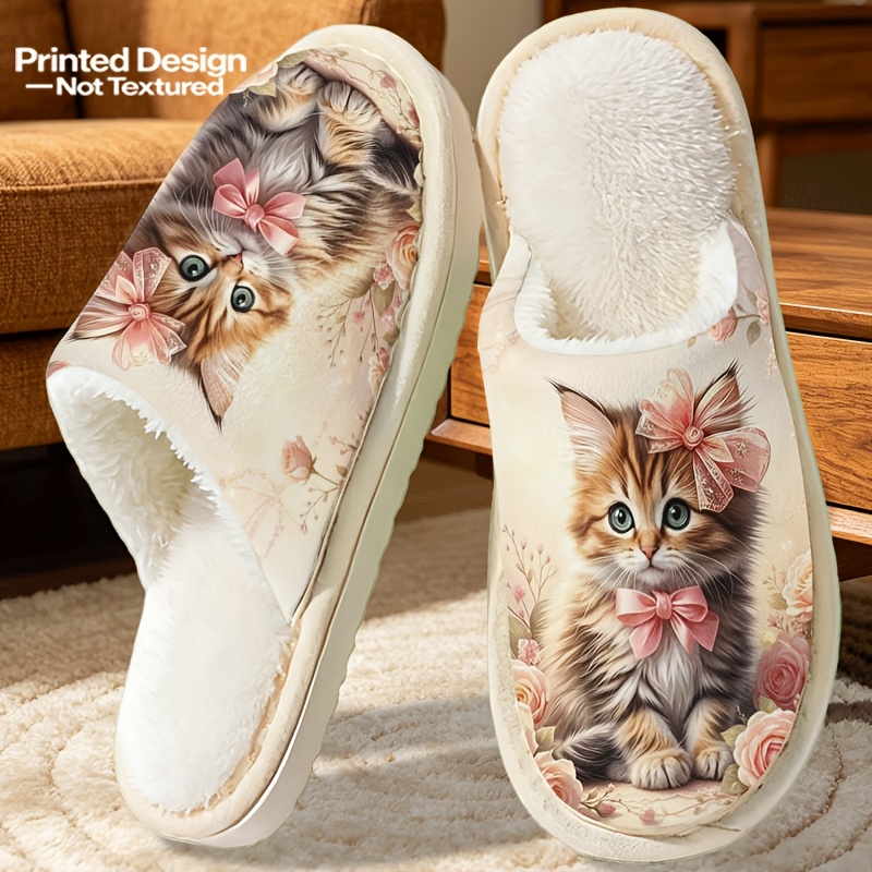 TEMU Printed Design Non-textured New Arrival 2026 Women's Indoor Slippers Bedroom Slippers With Lightweight Casual Printed House Shoes Gift , Women