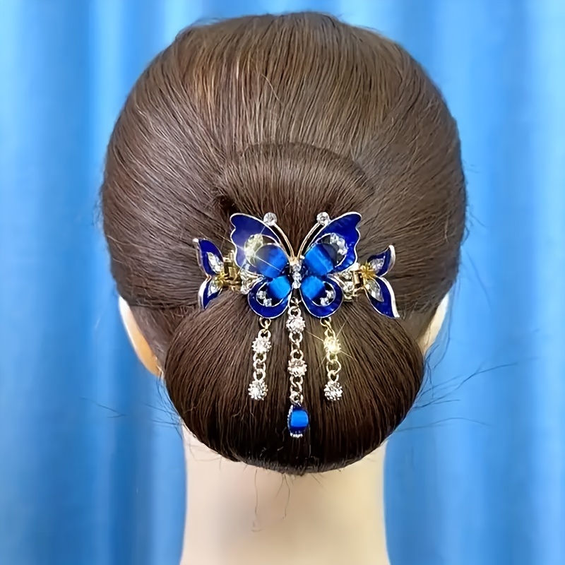 3pcs   tassel   hair clip vintage boho ponytail tie headband   backcombing sparkling   hair accessory elegant hairpin Product details 2