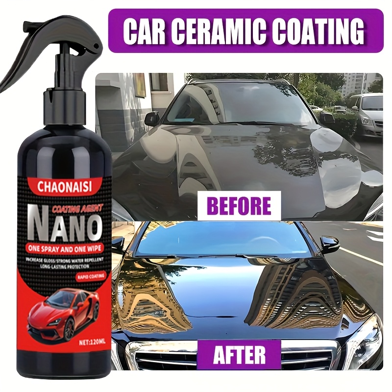 automotive ceramic coating reinforcement quick nano spray waterless car wax hydrophobic paint sealer   car protection