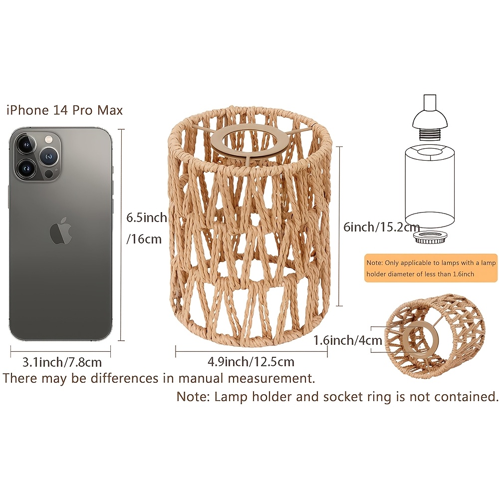 Lampenschirm 30cm Leinen Retro - Für Steh- Und Hängelampen