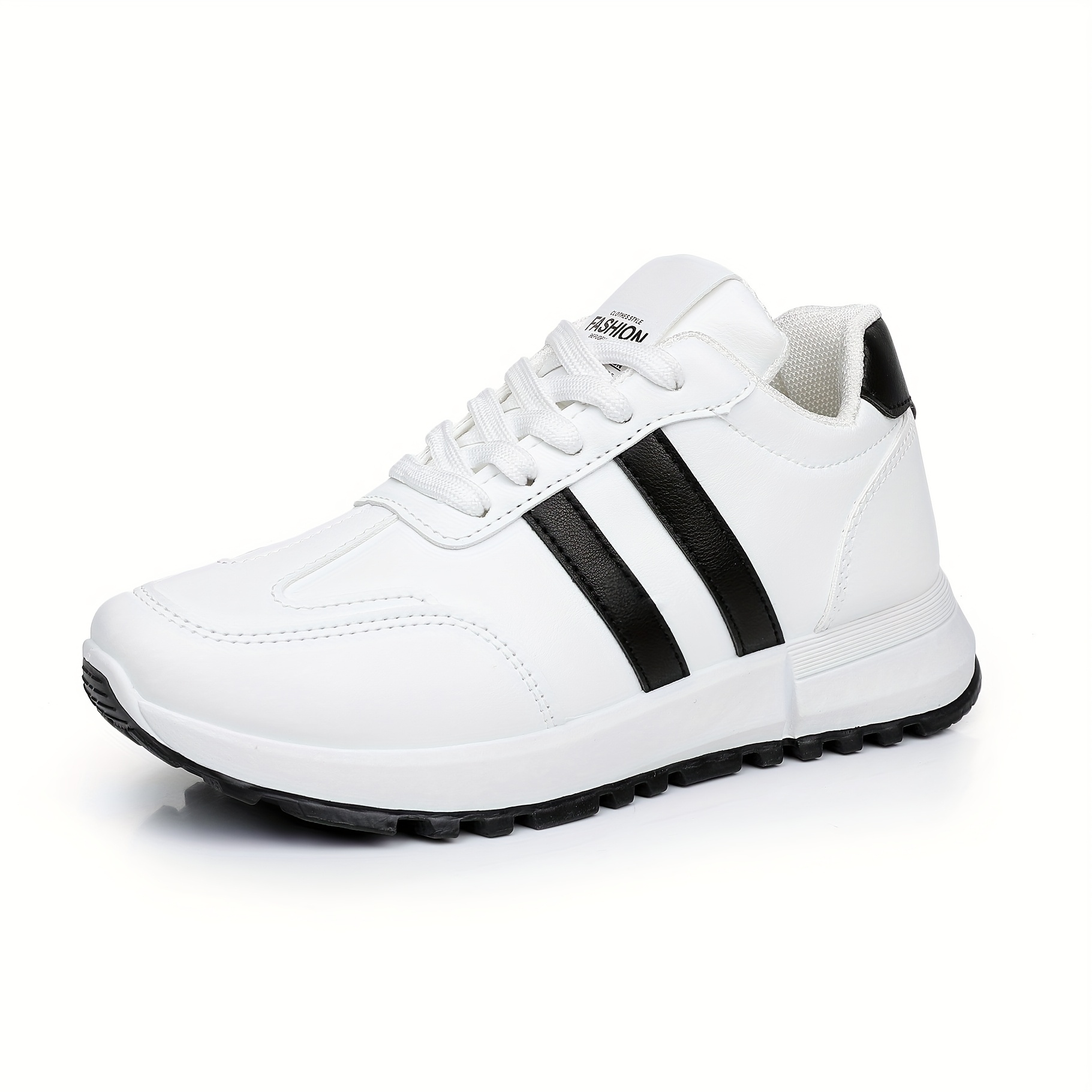 TEMU Stylish Athletic Footwear With Black And , Chic Casual Shoes, Trendy Footwear For Women, Everyday Shoes, Athletic Shoes, Rubber Footwear., Women