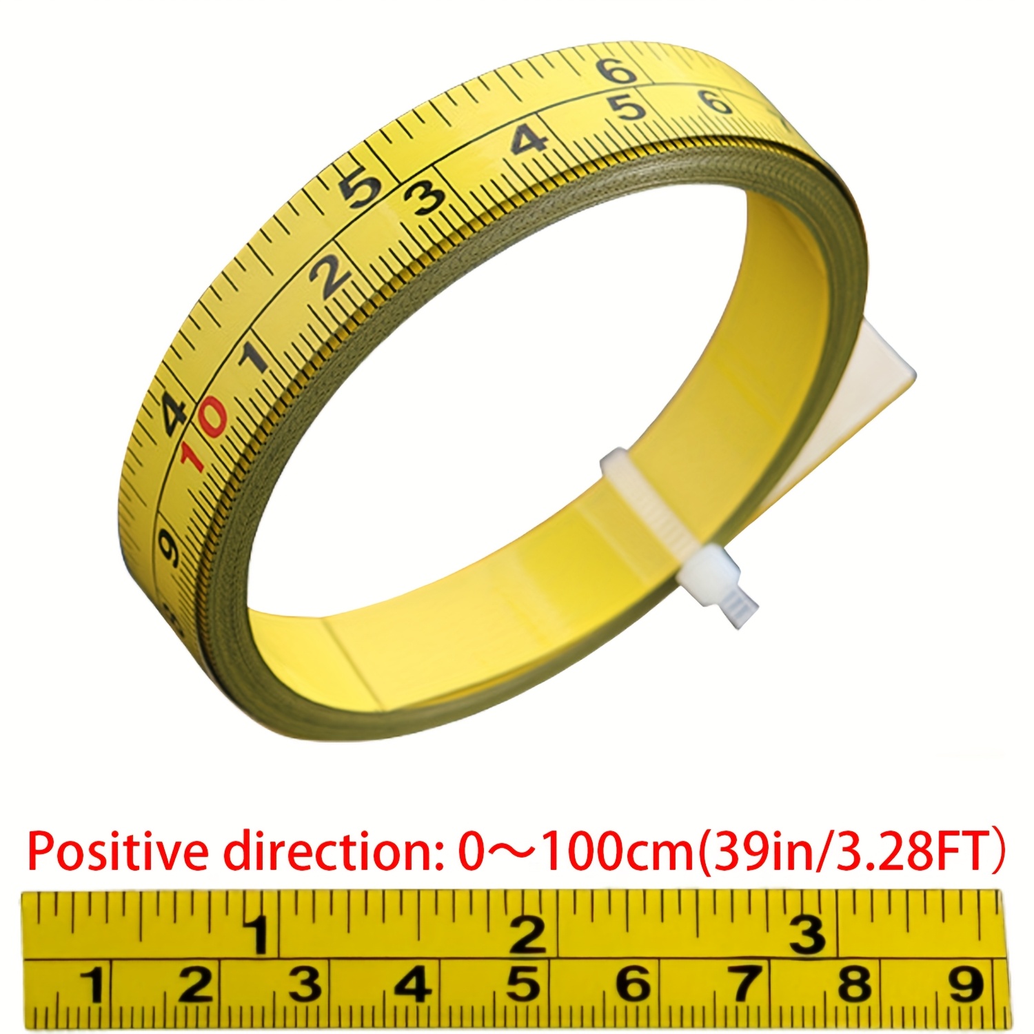 Self Adhesive Measuring Tape, Dual Scale Metric And Imperial, Stick On Reversible Ruler, 1m 2m 4m 5m, Tape Measure For Sewing, Tailor, Diy, Woodworking