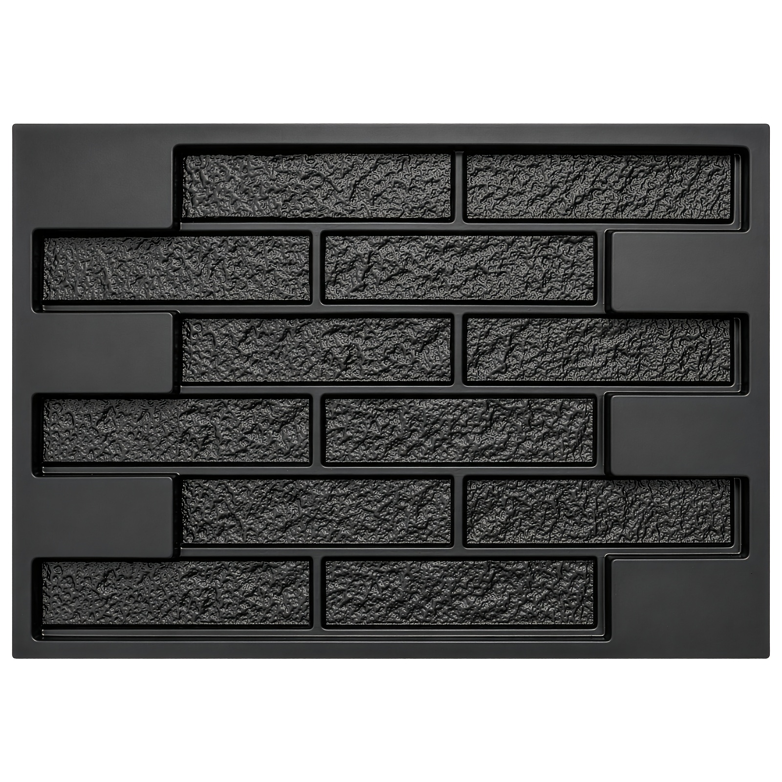 Reusable Wall Stone Concrete Mould, Durable Abs Plastic Cement Brick Maker 68.5x49cm, 3d Embossed Texture Form For Diy Garden Path, House Exterior Wall Tiles, Patio Pavement