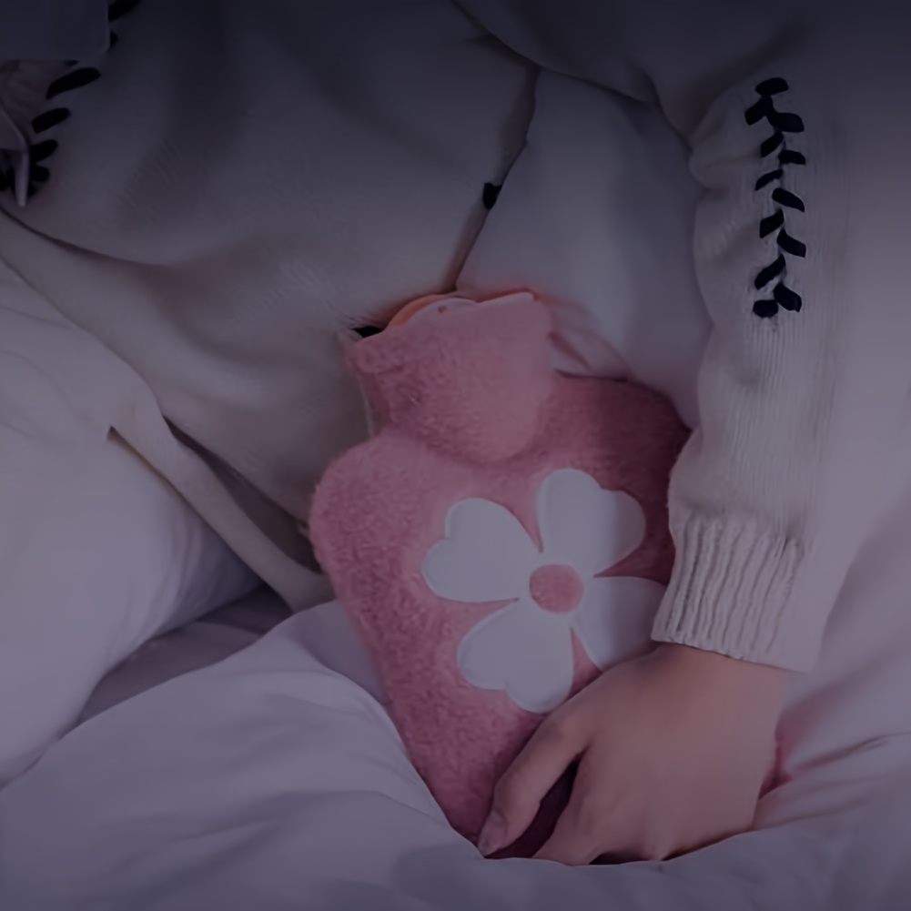 cartoon plush mini hand warmer soft pink   durable tpu material safe non electric heat release portable   for   outdoor use perfect gift for mom dad christmas valentine s day 4