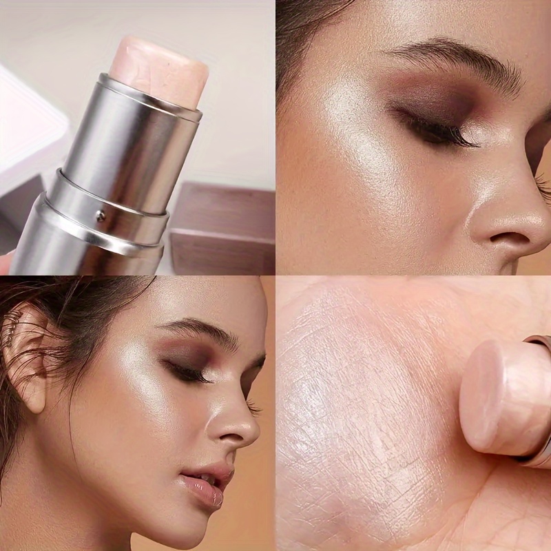  gel highlight stick   brightens and enhances facial features   glitter womens blush and lazy highlighter stick