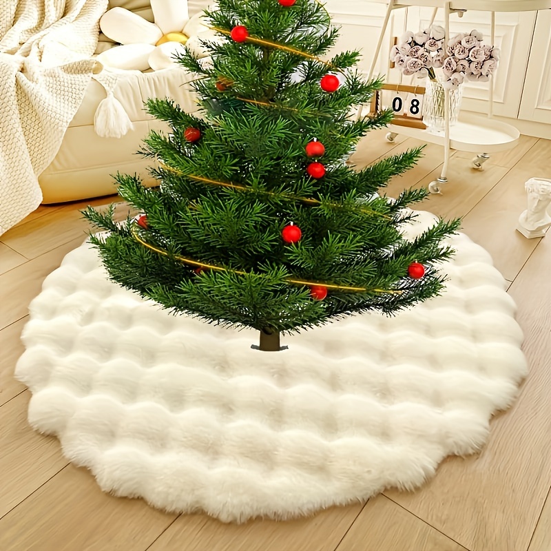 

1pc Artificial Fur Plush Christmas Decorative Scene, Room Decoration, Festival Party Decoration, Christmas Holiday Decoration