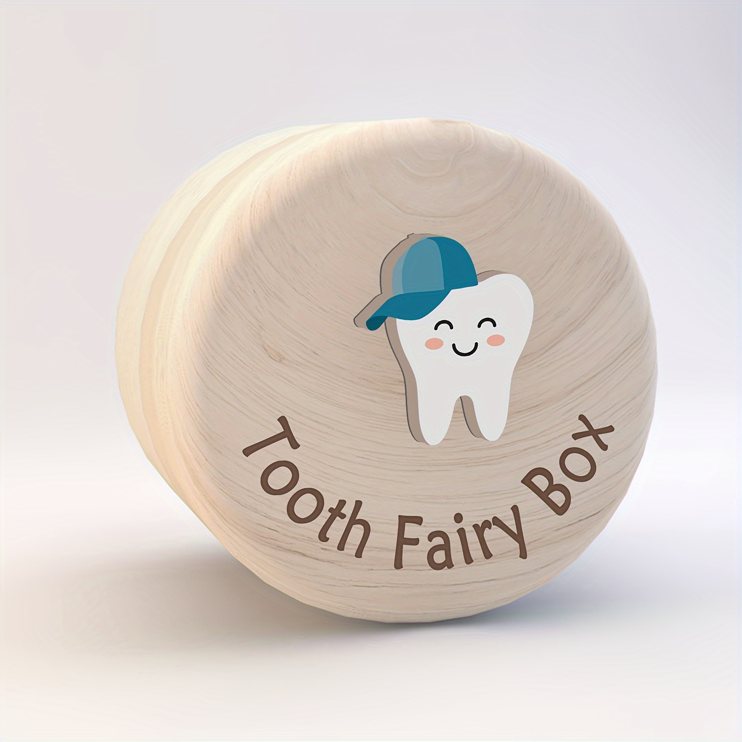 

Wooden Box With Cute 3d Tooth Fairy Design, For Storing Lost Teeth, Keepsake Box For Fallen Teeth, A Gift For Room Decor