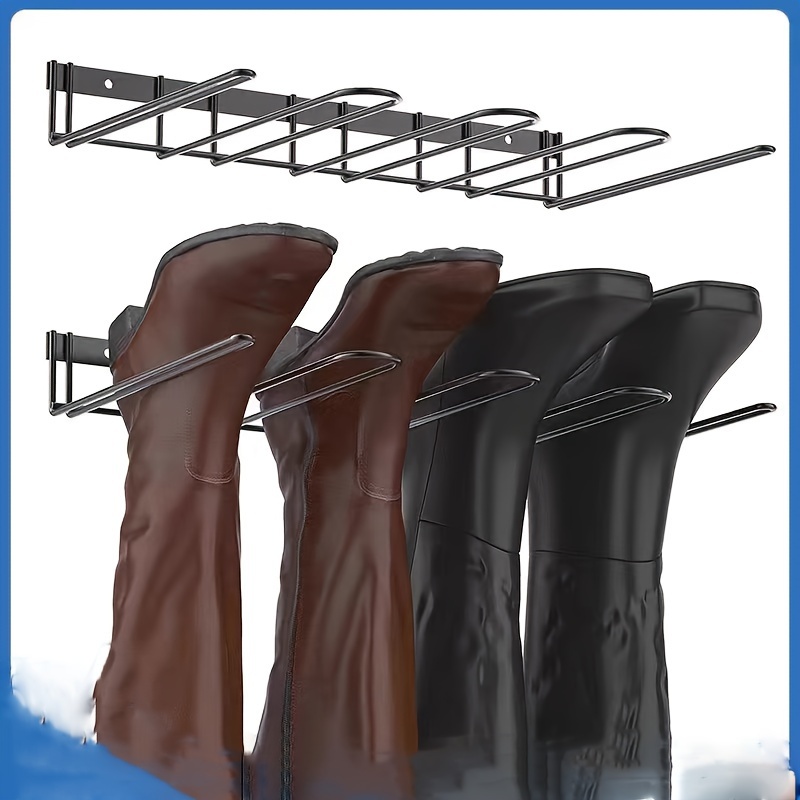 

Space-saving Metal Boot Hanger - Wall Mounted Shoe Organizer For Home Storage And Organization