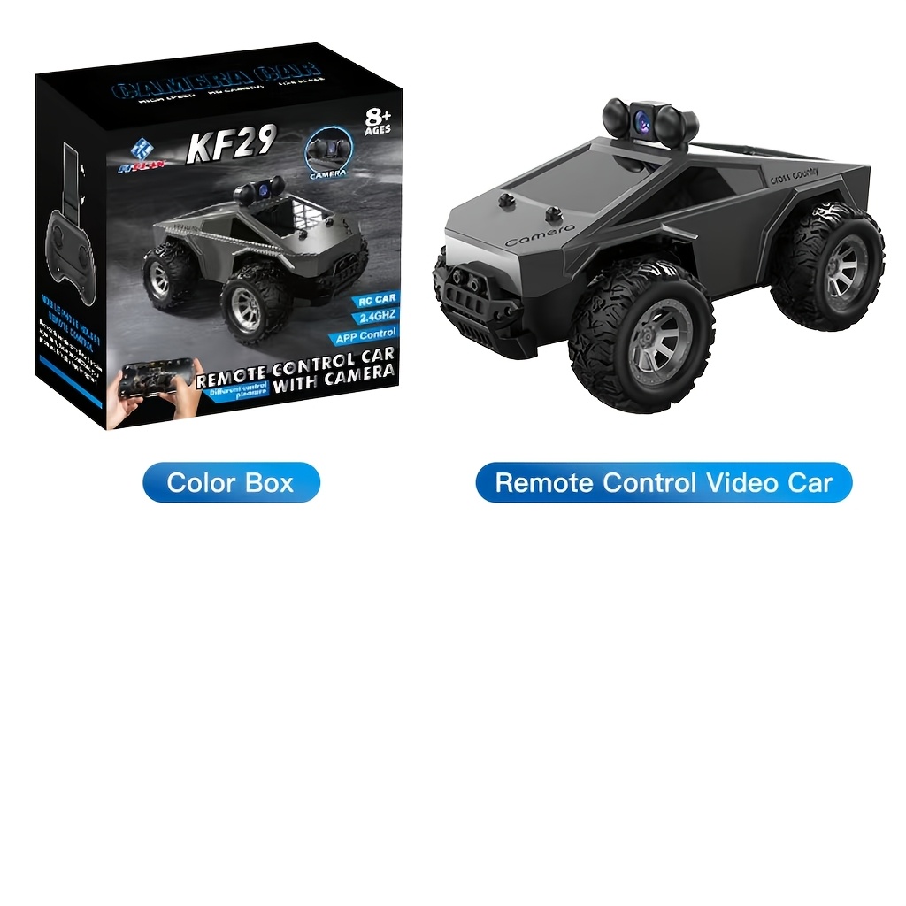 Image of Hd Camera Rc Car - 1:28 Scale 2.4ghz Remote Control Racing Vehicle With Real-time Video Transmission, App Controlled Drift & Led Lighting | Adventure & First-person View Experience