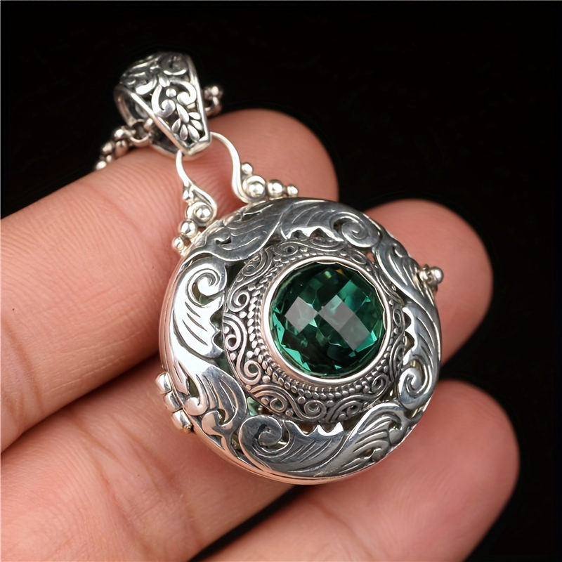 

Openable Box Pendant Hollow Box Aromatherapy Capsule Bag Necklace Women' Jewelry