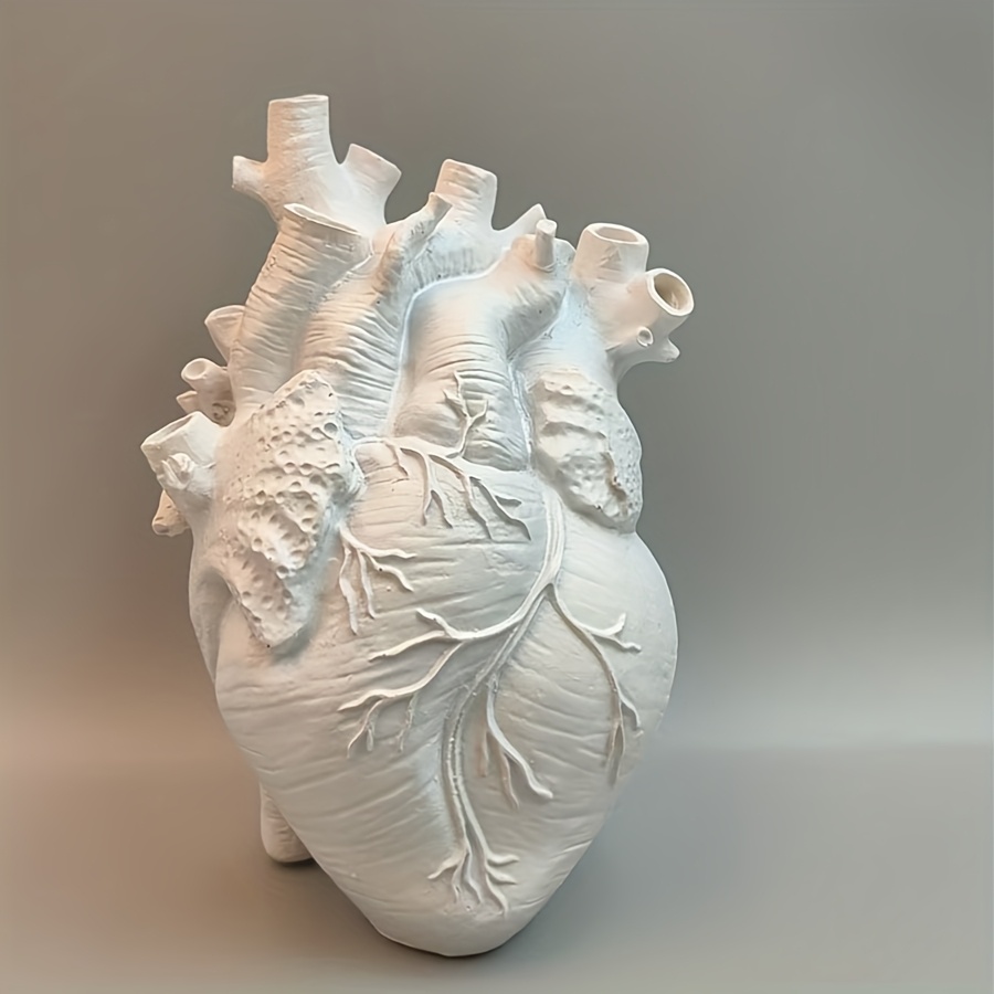 1pièce vase en résine cœur gothique design floral - Temu France