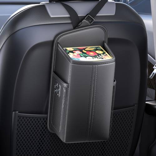 a car tissue box car seat side tissue pouch in car hanging pocket multi functional tissue dispenser box storage pouch