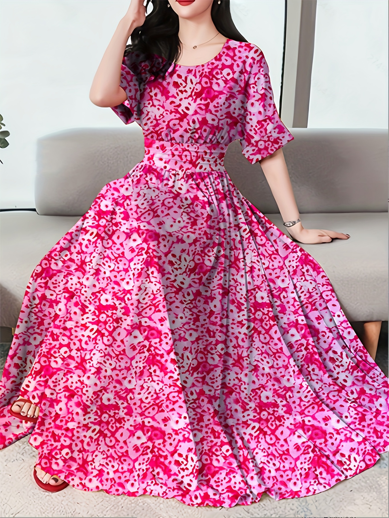 a line dress ankle length A-Line/Princess Cocktail Dress Strapless Sleeveless Party Dress Tulle  Ankle-Length with Ruffles main image 1