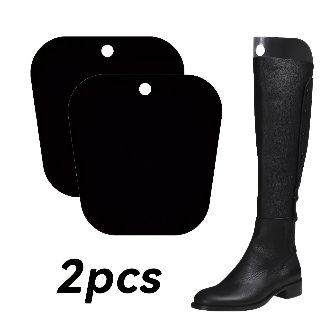 TEMU 2pcs Set Of Over-the- Supports, Plastic Boot Stretchers, Shoe Spacers, Over-the- Supports, Boot Shape Fillers, Boot Shape Liners, 3d Fixed Boot