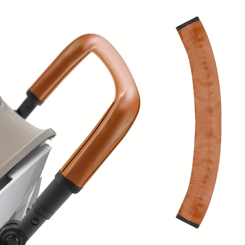 E-shop Kinderwagen-Griffabdeckung, leicht zu reinigen für mehr , PU-Material Schutzabdeckung, faltbar, universelle Kinderwagen-Griffabdeckung mit