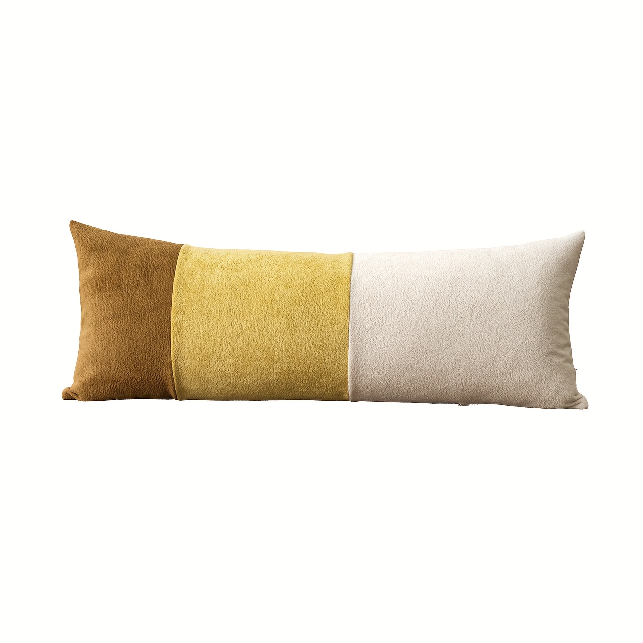 TEMU 1pc Contrast Velvet Pillowcase, Home Decor Living Room Sofa Bedroom Long Pillowcase, Colorful Cute Easy Machine Washable Durable Long Pillowcase