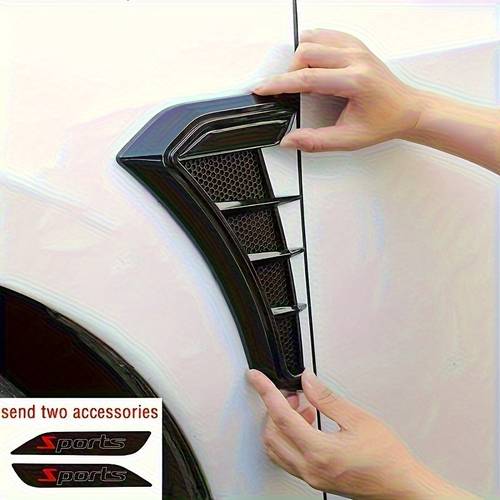 2pcs car fenders matte black tpu self anti collision protection suitable for sedans trucks suvs aggressive exterior styling accessories unique car decorations car stickers for truck owners