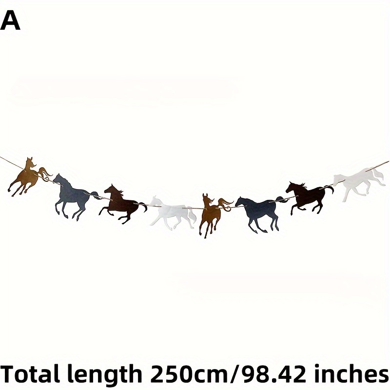 Horse-themed Birthday Party Banner Set - Farmhouse Decor With Flags & Garland, Gifts, Weddings & Celebrations, , Horse Themed Gifts