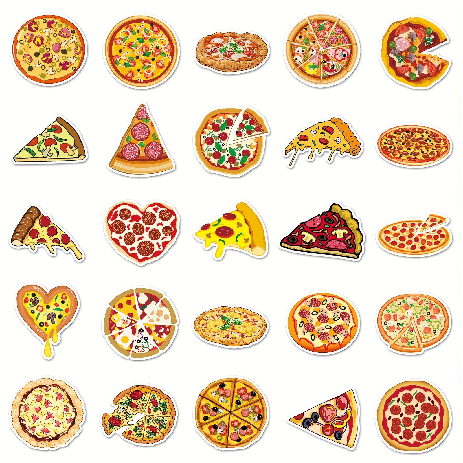 Image of 50pcs Food Dessert Cute Aesthetics Stickers Ins Doodle Cartoon Deacls Pack Halloween Christmas Decoration Suitcase Bottle Diy Laptop Skateboard Luggage Party Gift
