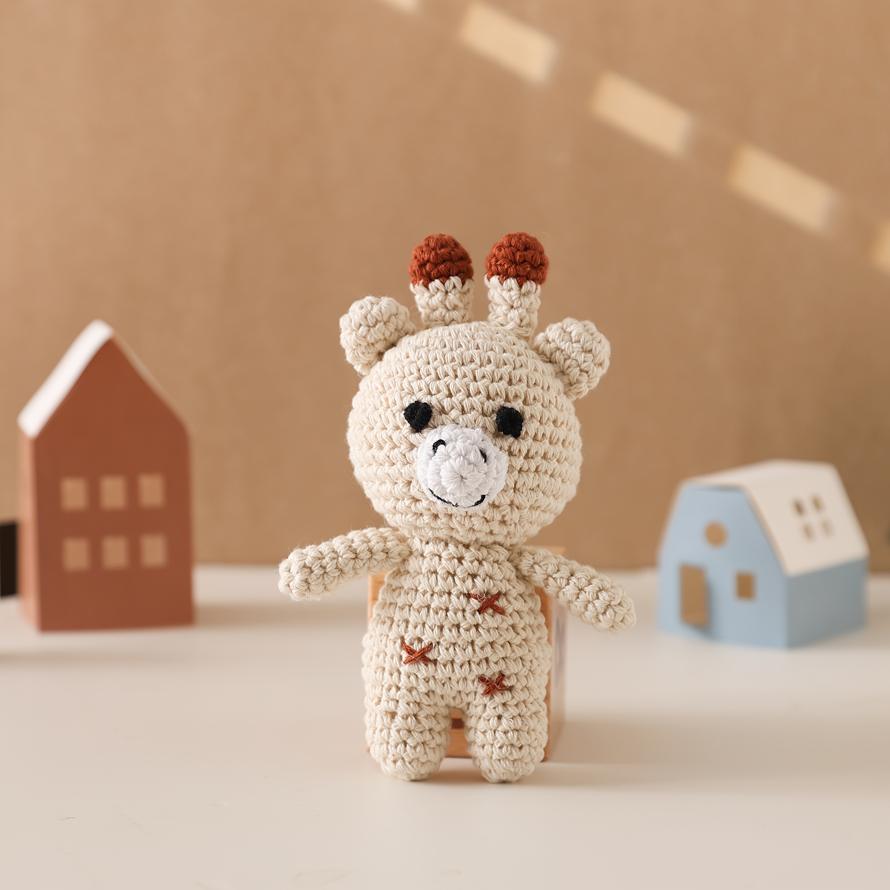 Handmade Baby Rattles, Soft Knitted Toys