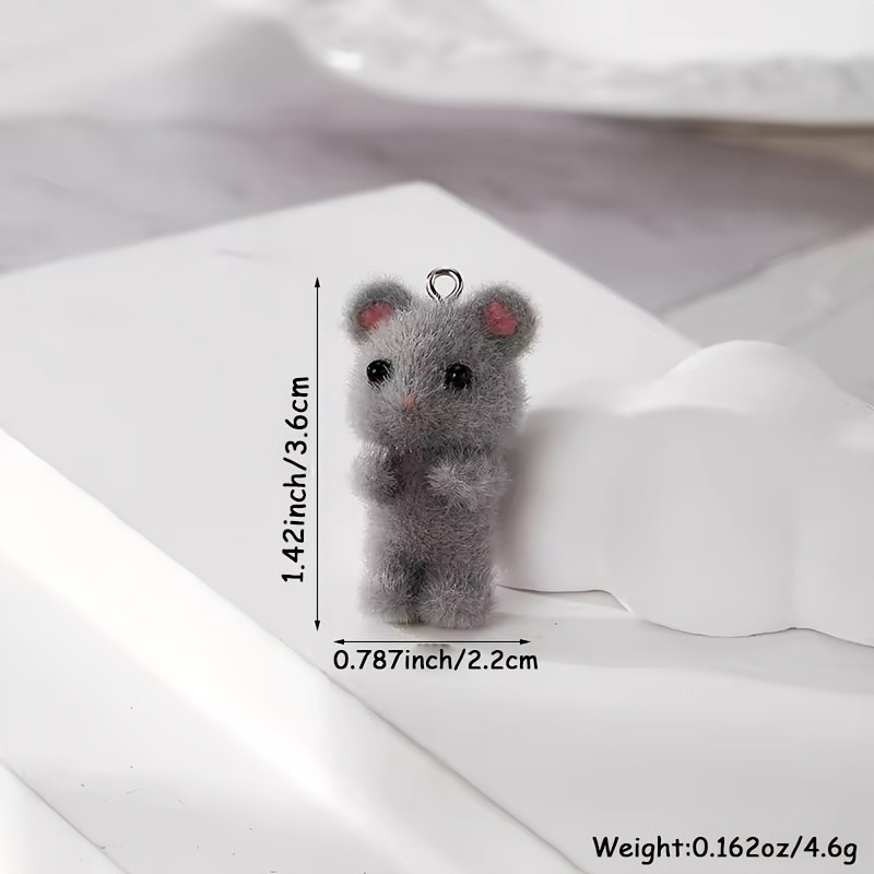 30pcs random many flocking animal resin charms bulk Temu