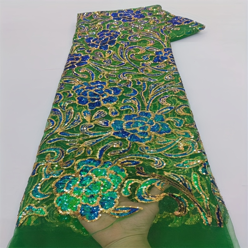 embroidered net fabric sold on Temu United States