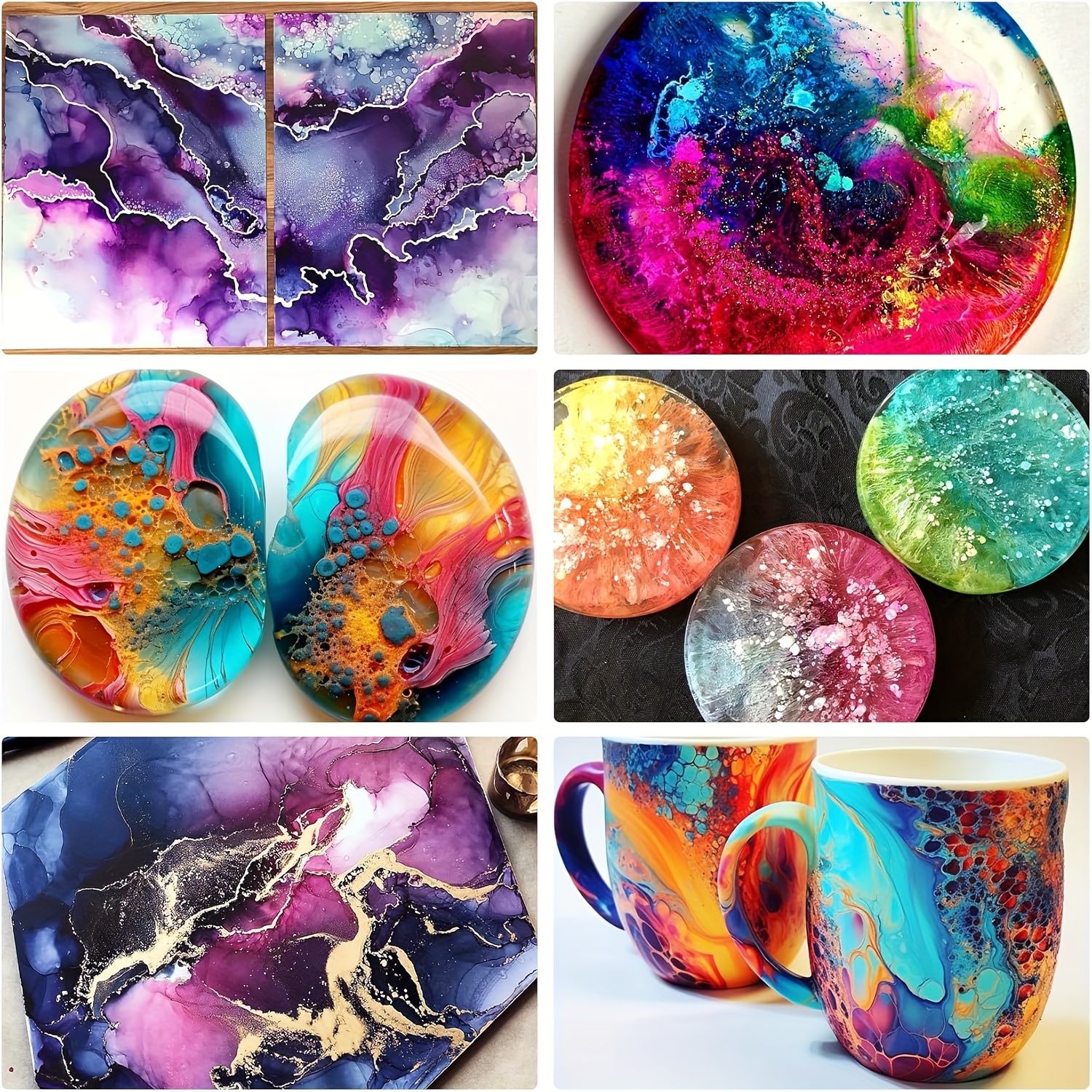 alcohol ink set 36 bottles vibrant colors high concentrated - Temu