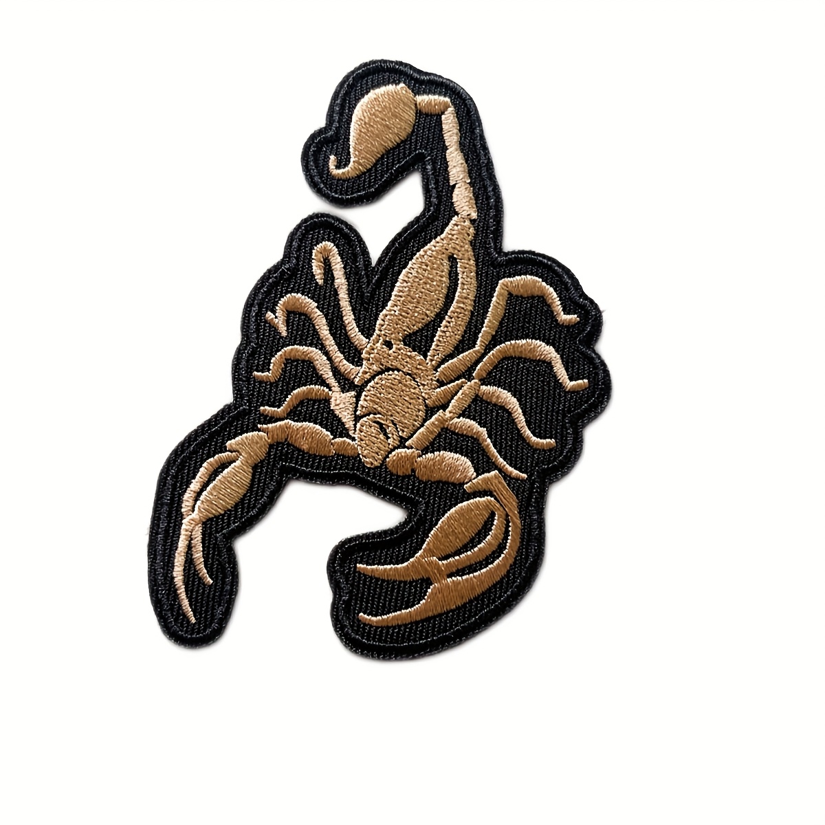 Embroidered Iron-on Patch, Suitable For , Pants, And Bags, Iron-on Decorative Sewing Appliqué Garment Accessory - Black, Brown
