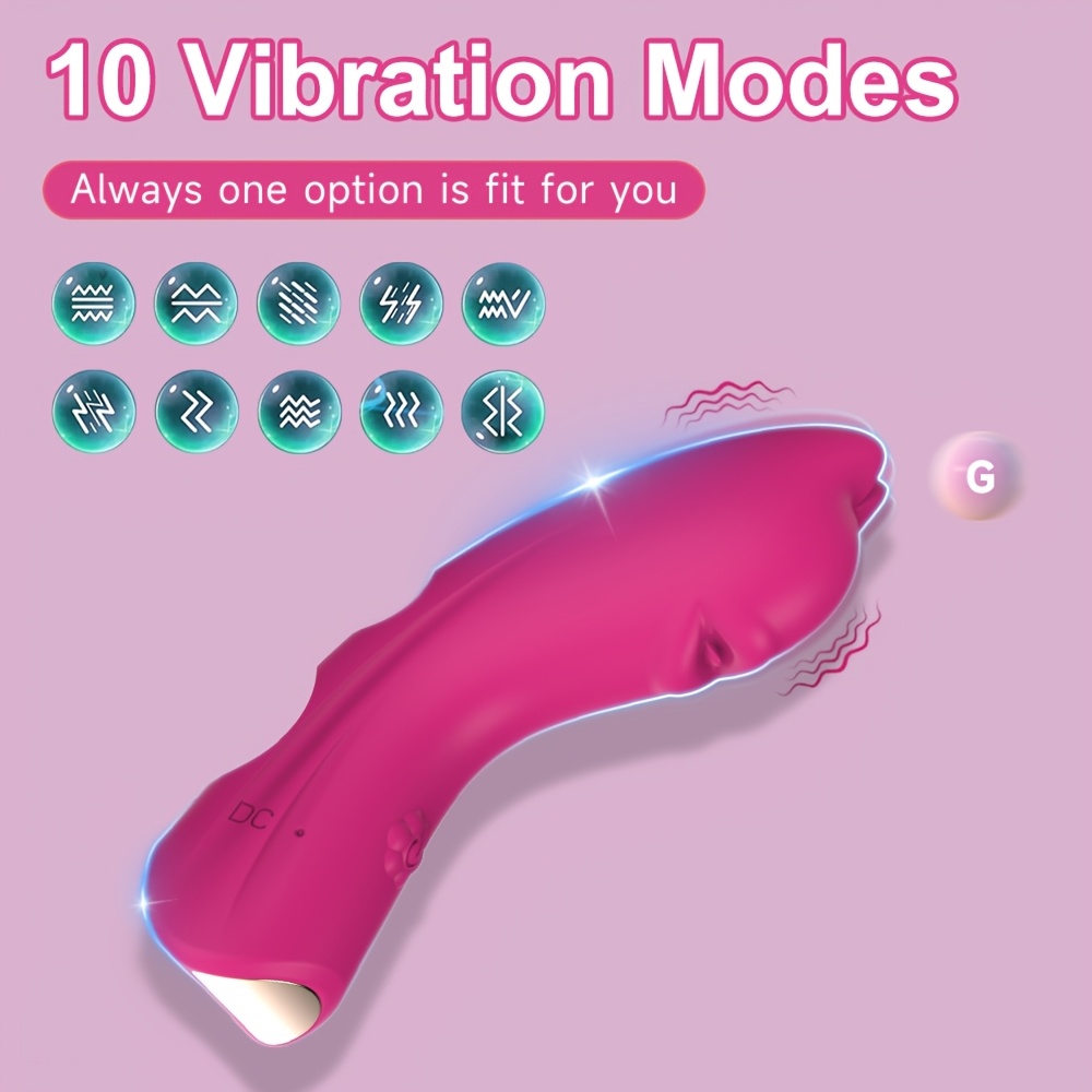 Powerful 10 Mode Finger Vibrator Sex Toy for Women