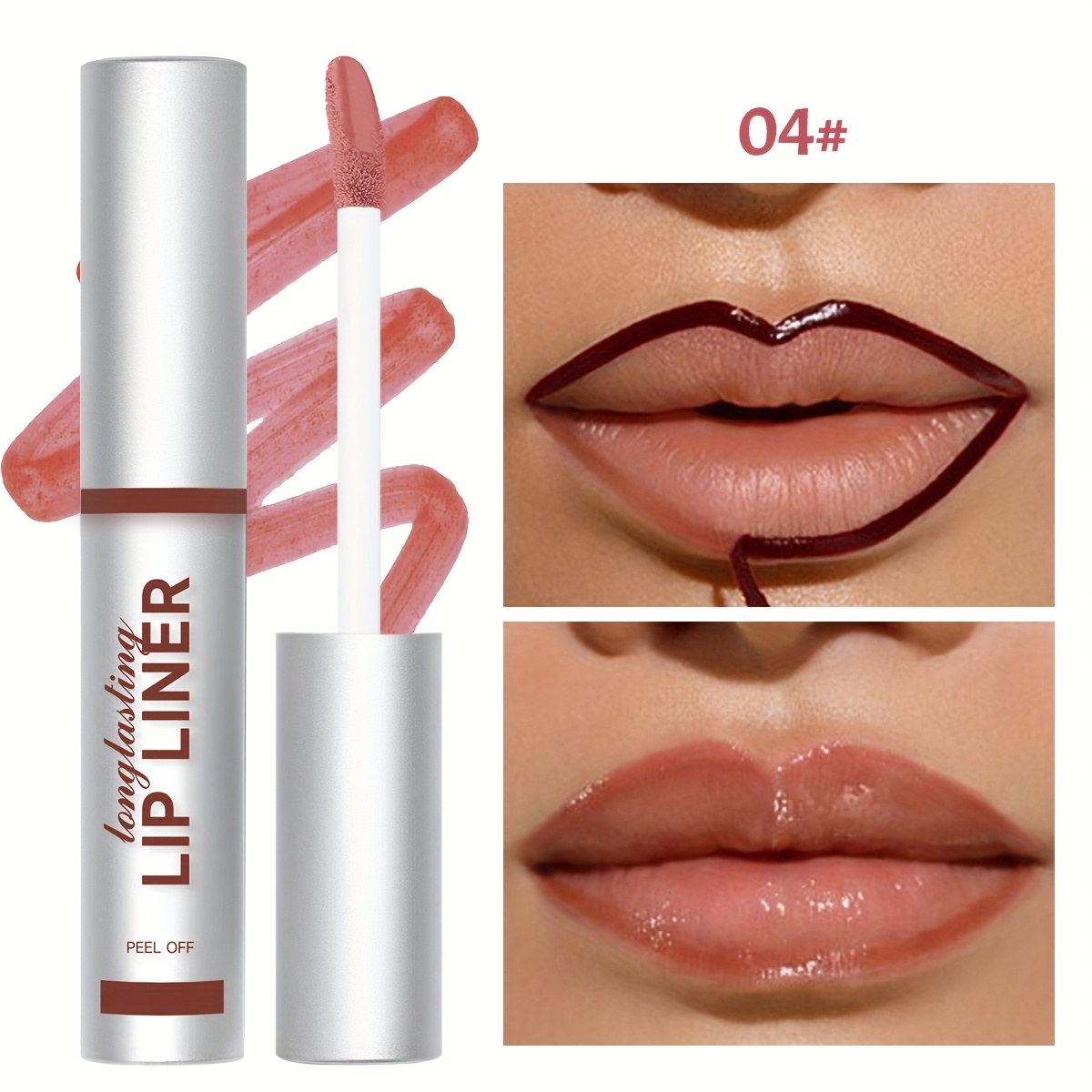 Waterproof Long-lasting Kimuse Tattoo & Reveal Lip Stain, Color -off Mask Lip Gloss Makeup Lip Liner Tattoo