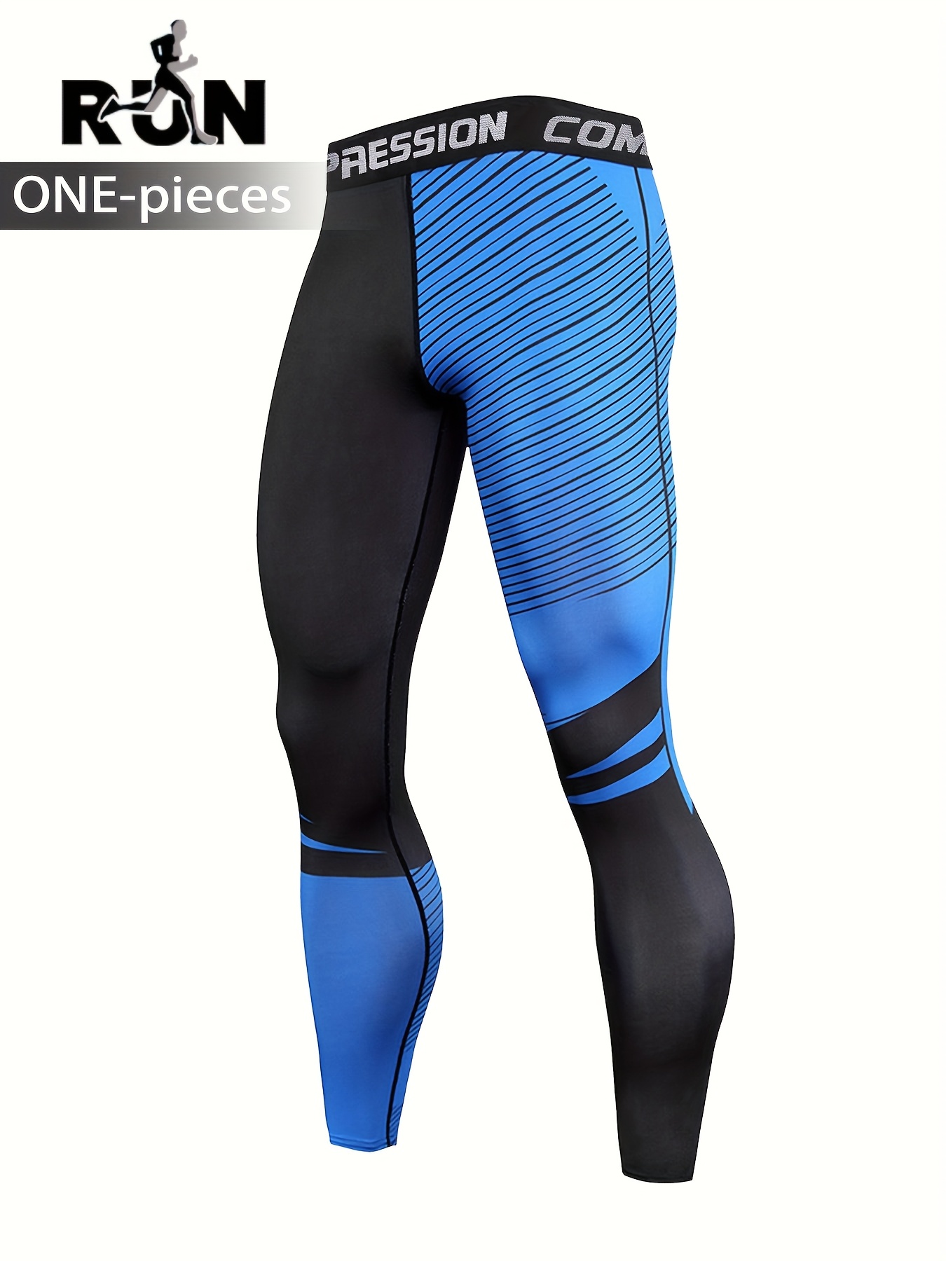 a pair men's compression leggings designed sports featuring Temu