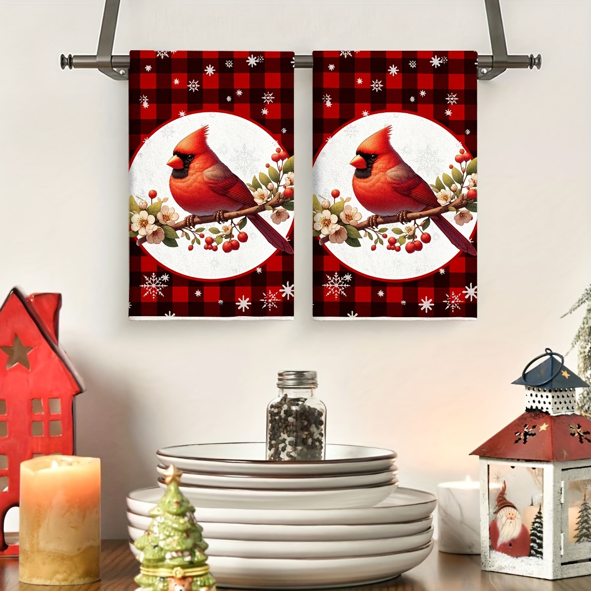 

2pcs Christmas Towels - , Polyester Dish & Towels - For , Christmas Decor
