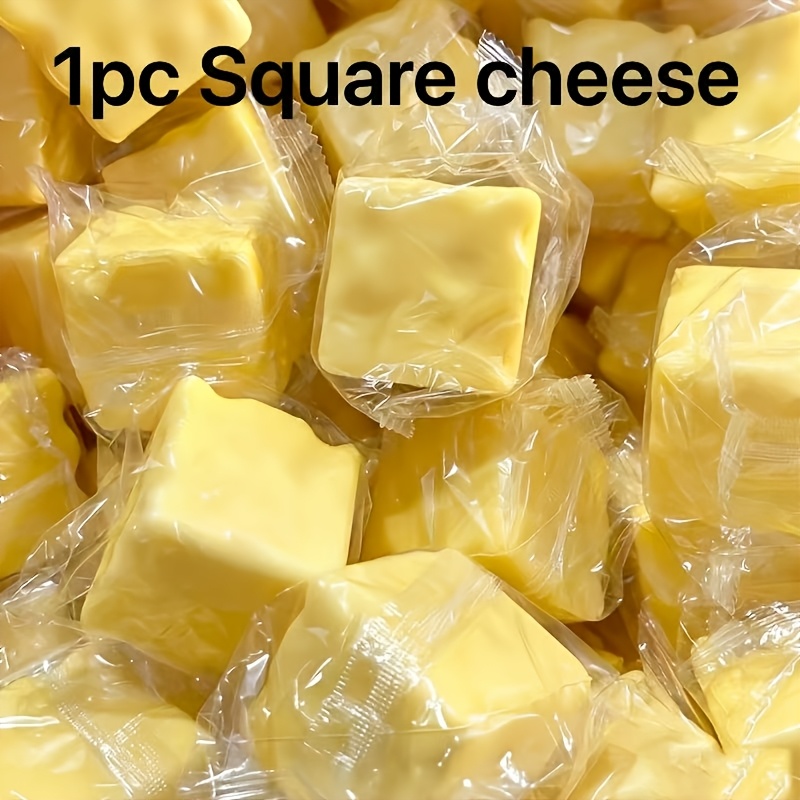 2026 New Slow Rebound Soft Square Cheese Extrusion Toy Milk Pinch Music Children Christmas Season Gift Birthday Gift Essential Random 1pc