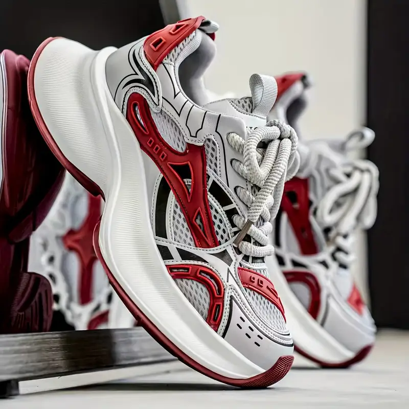 zapatillas bajas para hombre - / /, transpirable con cordones, de pvc acolchada y diseño antideslizante ideal para gimnasio o uso casual en toda temporada ( ) Detalles del producto 6
