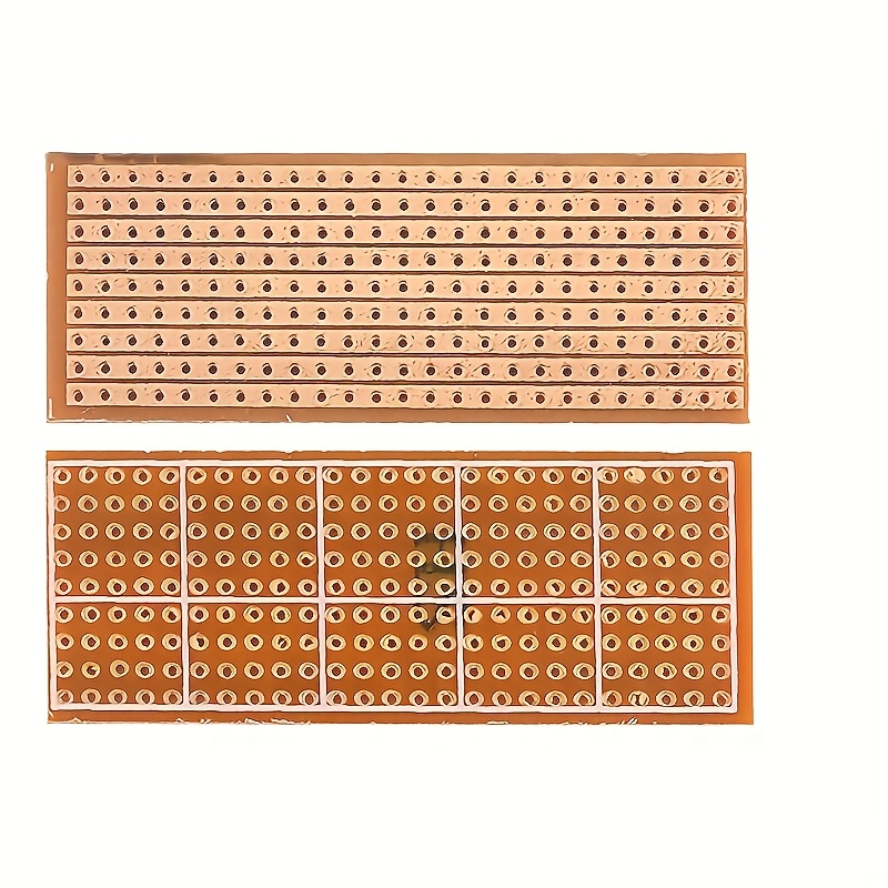 10pcs/set Robot Accessories Single-sided Wiring Universal Board Electroplastic Universal Hole Board Pcb 2.5*6.4cm Diy Board
