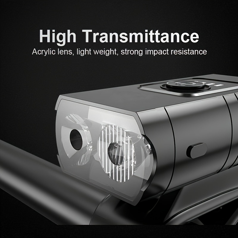 Hooghelderheid Fiets Knipperlicht met Witte Voorzijlight USB Oplaadbaar Ultra Helder LED Veiligheidswaarschuwingsnachtverlichting Set