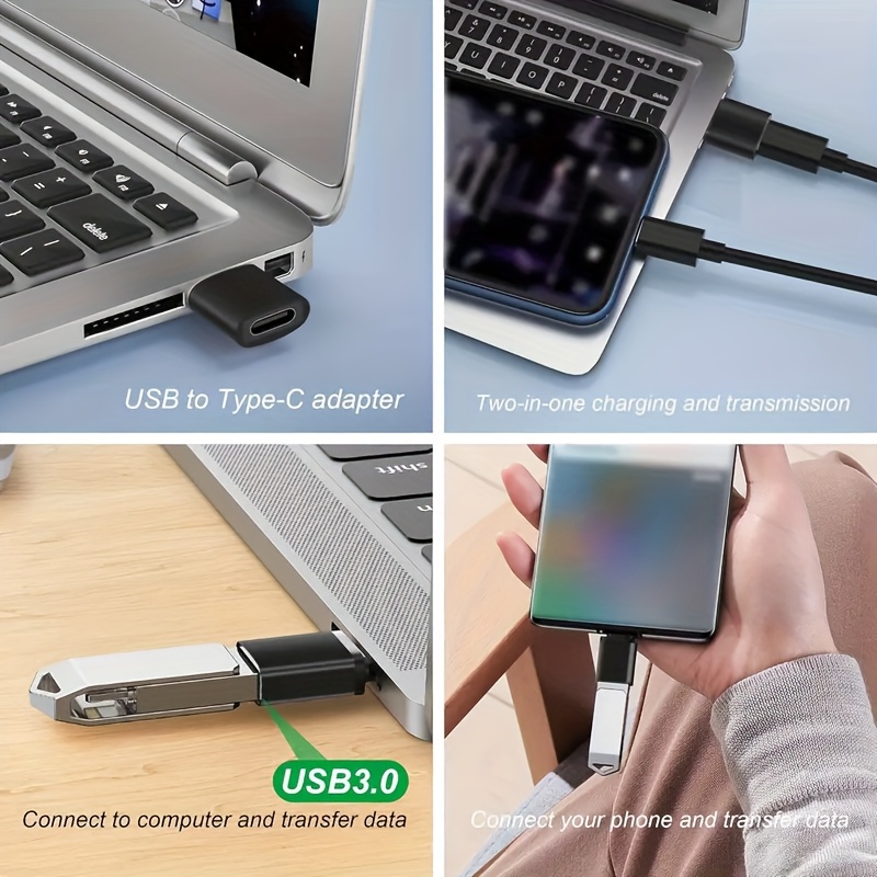 exclusive 7-Pack Wowssyo Usb Adapters | Type-C, Usb, Micro, 3.5Mm Audio Compatible, Male To Female, For Laptops, Pc, Car & More, Includes Transparent Storage Bag With Hook 11 exclusive 7-Pack Wowssyo Usb Adapters | Type-C, Usb, Micro, 3.5Mm Audio Compatible, Male To Female, For Laptops, Pc, Car & More, Includes Transparent Storage Bag With Hook - Image 11