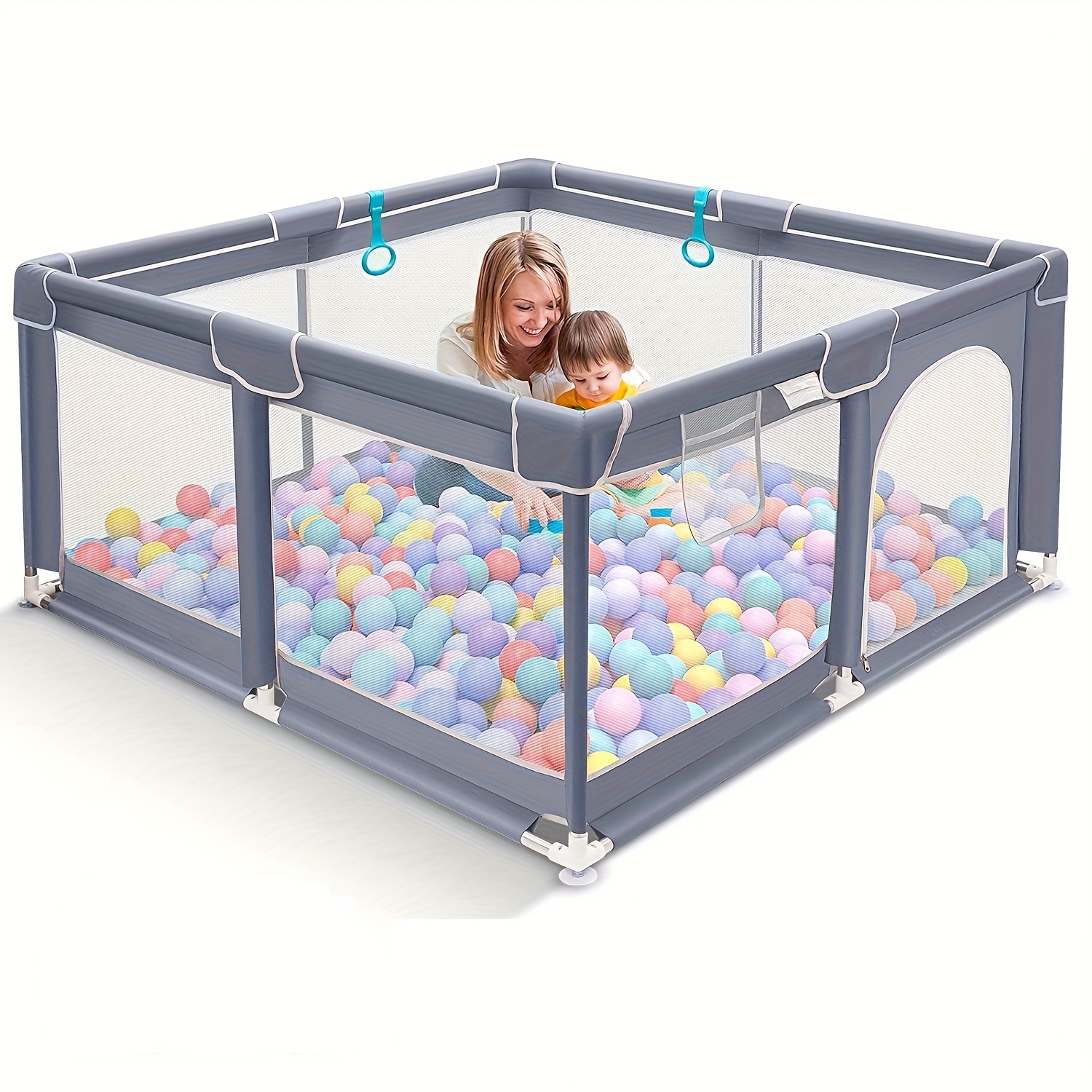 Kids Ball Pit - Foldable Play Ball Pool, Waterproof Ocean Ball Play Fence,  Cute Children Ball Pit, Removable Cover Indoor Foam Ball Pit for Children  Girls Boys Outdoor (Gray) : : Toys