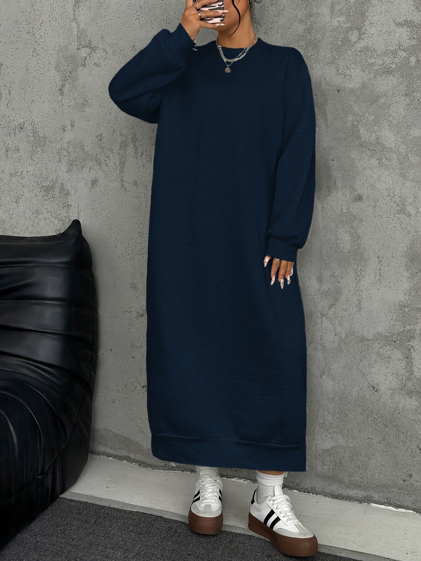 plus size plus size plus size casual long warm lined - Temu Mauritius