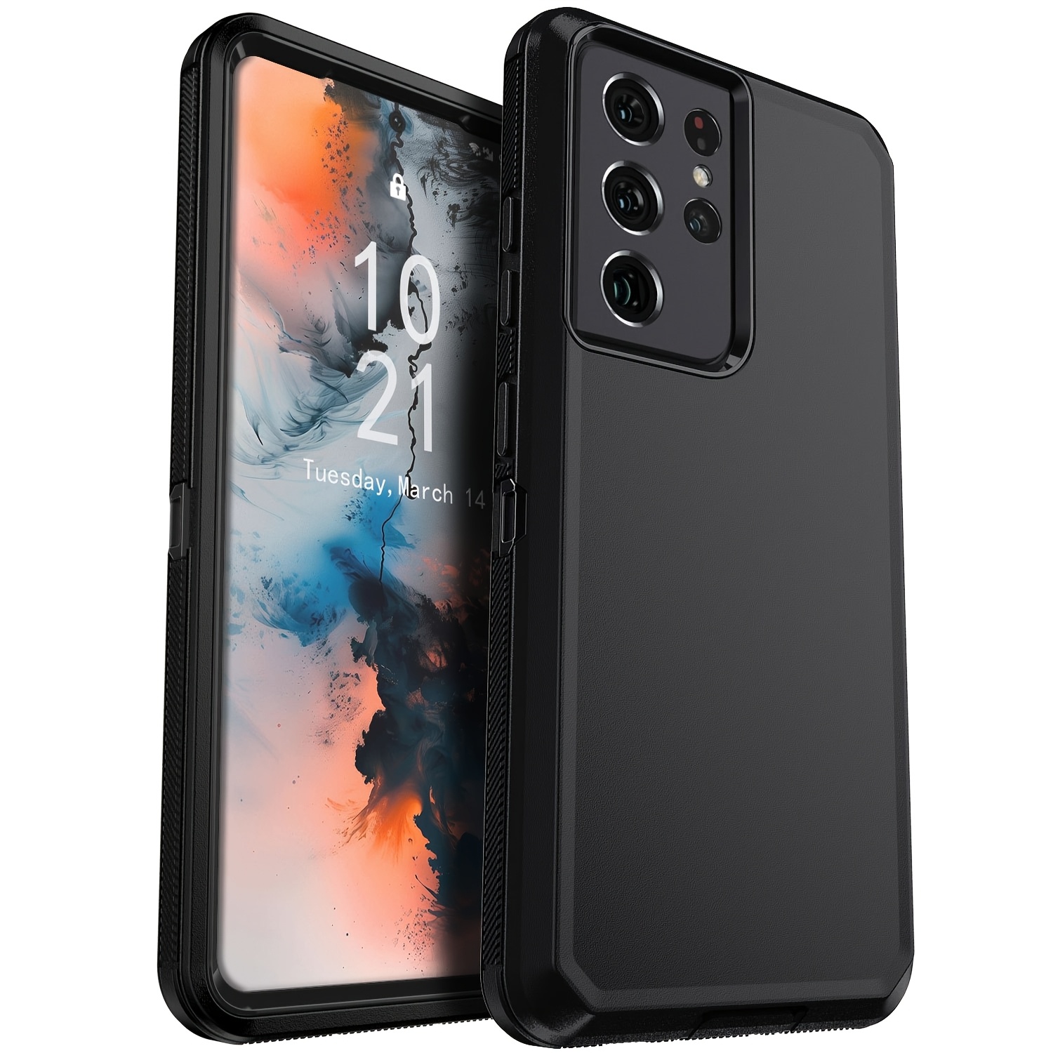 Cover Phone S 21 For Samsung Galaxy S21 Ultra Case: Dual Layer